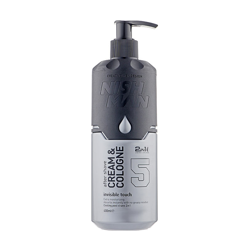 Крем-одеколон після гоління Nishman No.5 Invisible Touch 2in1 After Shave Cream &amp; Cologne, 400 мл